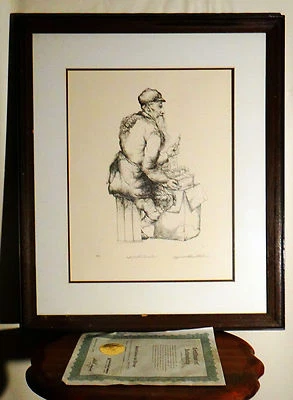 $375 • Buy Sabbath Candles -Seymour Joseph Rosenthal (1921 - 2007) 1970 Lithograph  37/250