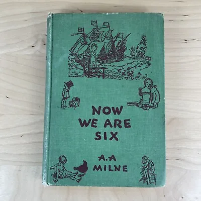 $7 • Buy Now We Are Six A. A. Milne Winnie Pooh 1940 Hard Cover Book