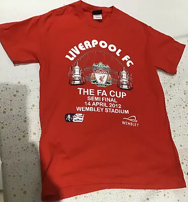 £8.95 • Buy Liverpool 2012 FA Cup Semi-Final Wembley Official Product Football T-shirt S