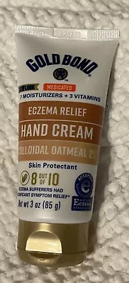 Gold Bond Eczema 2% Colloidal Oatmeal Relief Hand Cream 3.0 Oz.  Exp 8/24 • $9