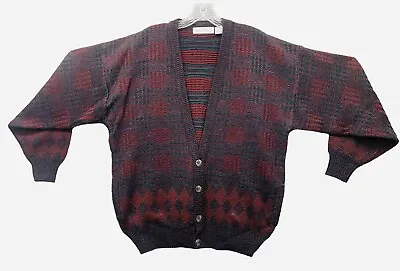 Vintage Brian MacNeil Sweater Mens Cardigan Holiday Ugly Christmas Size Medium • $29.99