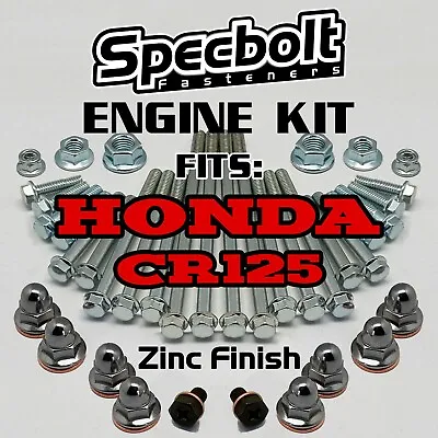 CR125 Engine Rebuild Bolt Kit For Honda CR 125. Specbolt Factory ZINC Fasteners • $49.99