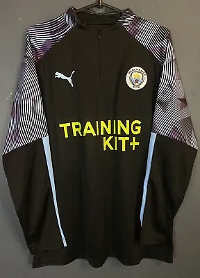 Men's Fc Manchester City 2019/2020 Training Soccer Football Shirt Jersey Size L • $64.99