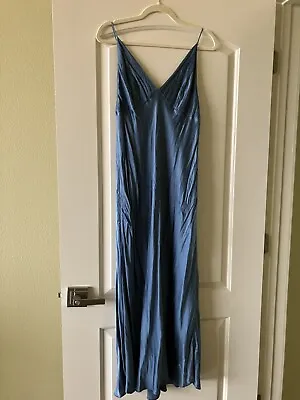 Vintage 100% Silk Long Night Gown M/L • $39.99