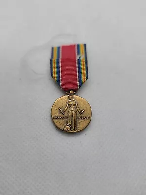 Original WWII WW2 US Army Reissue Miniature Victory Medal • $7.99