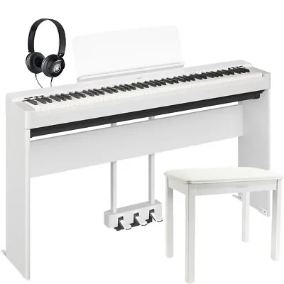 Yamaha P-225 White Portable Digital Piano Pianist Pack • £1265