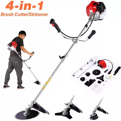 ⚡58cc/42.7cc Gas String Trimmer 2-Stroke Brush Cutter Straight Shaft Weed Eater⚡ • $189.99