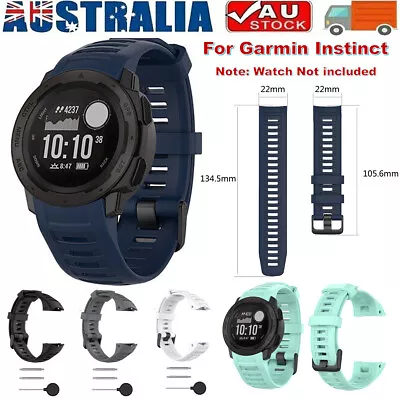 Replacement Watch Strap Band For Garmin Instinct 22mm Watch Silicone Wristband • $6.38