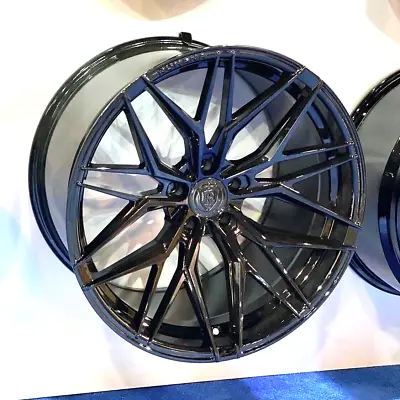 $2640 • Buy 20” Rohana Rfx17 Gloss Black Wheels For Lamborghini Gallardo 20x9 & 20x11
