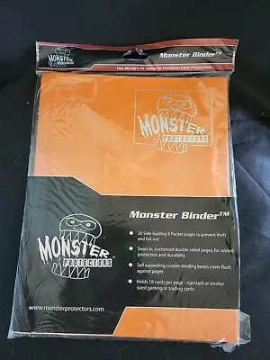 Monster Binder 9 Pocket Card Album Orange Matte MTG PKM YGO *NEW* • $29.95