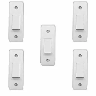 £22 • Buy 5 X Crabtree 4177 Architrave Light Switches  1 Gang 2 Way SP 10 Amp
