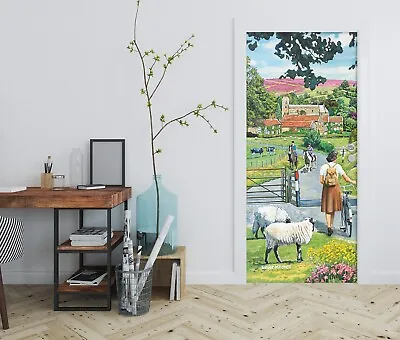 £65.21 • Buy 3D Country Road A24 Door Wall Mural Photo Wall Sticker Decal Trevor Mitchell Sin