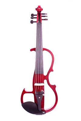 Yinfente Red 6String 4/4 Electric Violin Solid Wood Nice Tone Free Case #EV8 • $299