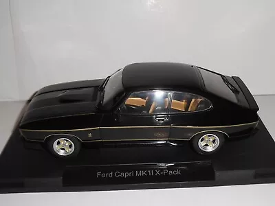 MCG  18348.  Model Car Group 1:18 Scale Ford Capri MK II X-Pack Black.1975 - LHD • £66.99