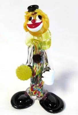 Murano Handblown Art Glass Figurine - Clown With Ball In Hand  8.75  • $26.03