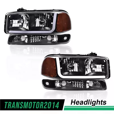 LED DRL Headlights W/ Bumper Signal Lamps New Fit For 1999-2007 GMC Sierra Yukon • $79.80