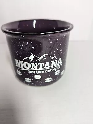 Montana Elk Tracks Campfire Coffee Mug Purple 15 Oz. • $14.99