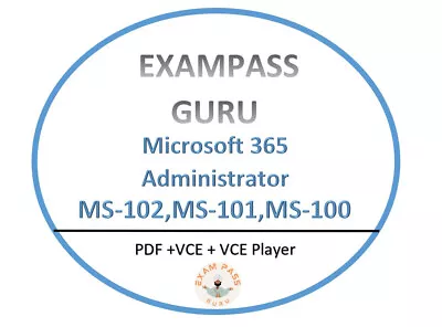 MS-102 MS-100 MS-101 Exam  PDFVCE Exam! 440+370+360 QA APRIL Updates • $7