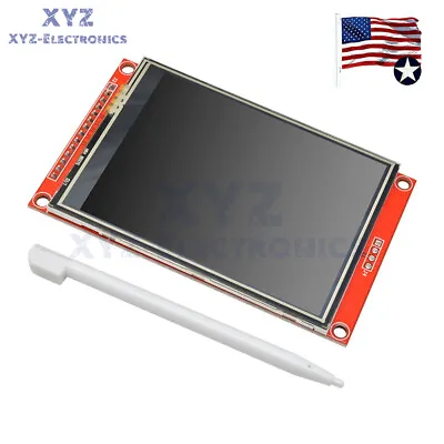 3.2 Inch 320X240 SPI Serial TFT LCD Module Display Screen ILI9341 Touch Panel US • $17.39