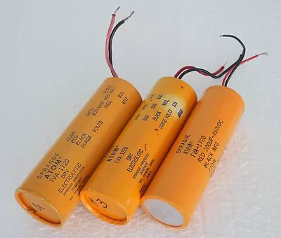 Three Sprague Atom TVA-1720 Capacitors : 200uF - 450VDC • $29.99