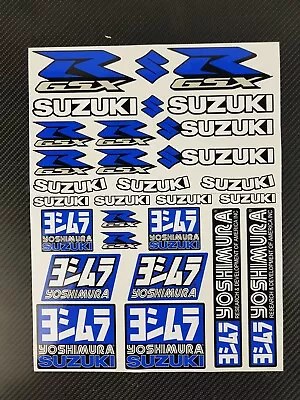 GSX-R Yoshimura Motorcycle Decal Stickers For Suzuki GSX-R1000 Gsxr600 Laminated • £11.88