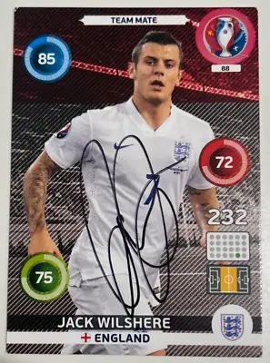 SIGNED Jack Wilshere Euro 2016 Panini Football England National Team RARE • £4.95