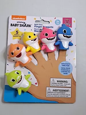 5 Pinkfong 2020 Nickelodeon Baby Shark Bath Finger Puppets • $15