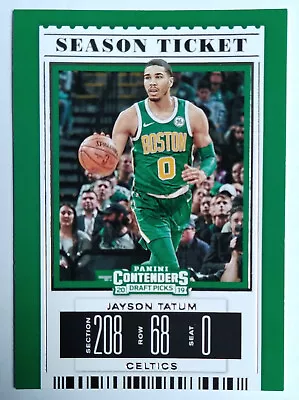 Jayson Tatum 20 Panini Contenders Draft Picks Season Ticket 2019-20 • $4.25