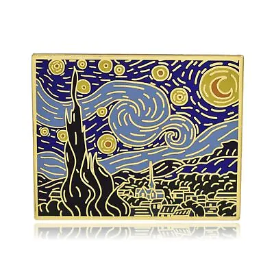 Starry Night Vincent Van Gogh Hard Enamel Pin • $9.99