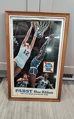 PABST Blue Ribbon Beer Picture Sign Poster Basketball NBA PBR Bar Tavern Display • $49