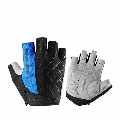Men's Breathable Half Finger Gloves Bicycle Sport Gloves For MTB Gravel Cycling • $12.79