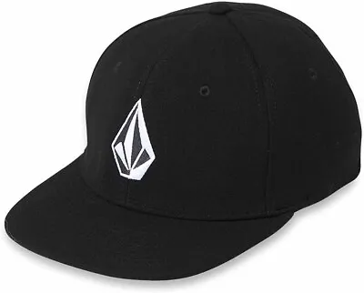 Men's Volcom Full Stone XFIT Cap Hat Black Large - X-Large Stretch Fit • $23.74