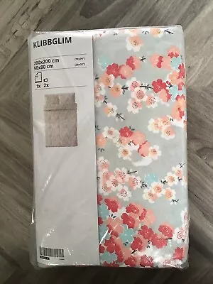 Ikea KLIBBGLIM  Double Duvet Cover & 2 Pillowcases • £6.50