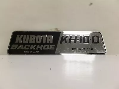 68136-57110 Genuine Oem Kubota Backhoe Kh-10-d Label Badge • $68.49