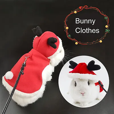 Rabbit Winter Clothing Lovely Non-sticky Hair Winter Bunny Hamster Coat Warm • $11.43