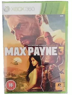Max Payne 3 Xbox 360 Brand New& Factory Sealed PAL • $37