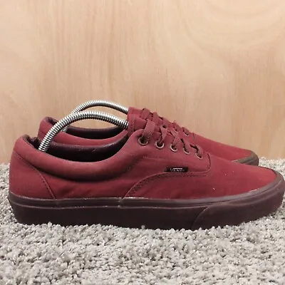 Vans Authentic Core Classic Shoes Mens 11 Red Canvas  Lace Up Low Top Skateboard • $30.23