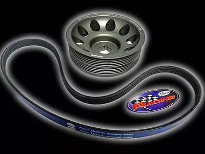 Gates Racing Ac Compressor Belt & Vms Crank Pulley For 88-91 Honda Civic D16a6 B • $1153.95