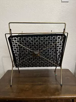 Magazine Rack Holder Mesh Metal Mid Century Modern MCM Decor • $7.99