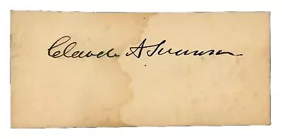  Virginia Senator  Claude A. Swanson Hand Signed 3X1.5 Card • $39.99