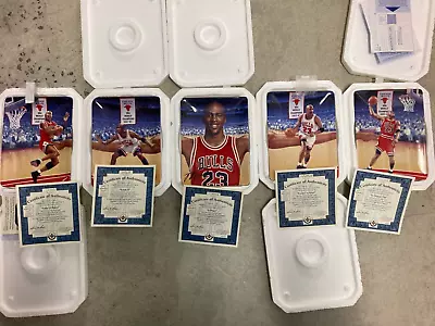 Michael Jordan Soaring Above The Rest Upper Deck Bradford Exchange Plate Set • $150