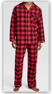 Mens BUFFALO CHECKS Cotton Flannel Pajama Set S M L XL 3XL Wondershop No Pocket • $18.95