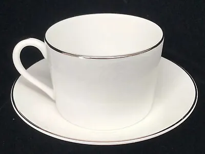 Wedgwood  Martha Stewart Petal Lattice Ecru Tea Cup & Saucer England Bone China • $22