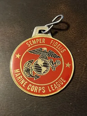 Vintage United States Marine Corp USMC League Luggage Bag Tag Keychain • $19.99