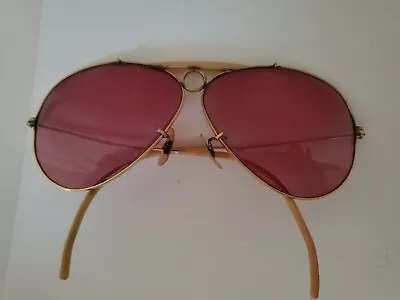 Ray Ban Vintage Bausch And Lomb Shooting Aviator Bifocal Glasses  • $190