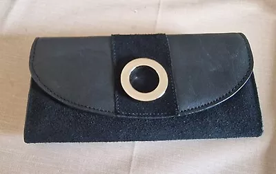 Urban Code London Black Suede And Leather Ladies Wallet In Very Good Condition • £9.99