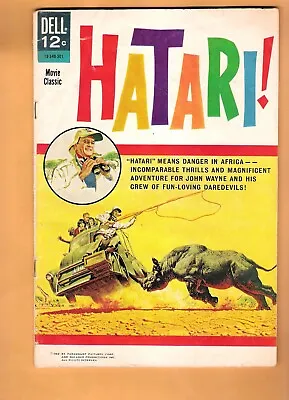 1962 Dell HATARI #nn John Wayne Comic Book VG/FINE • $29.99