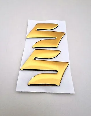 Suzuki Gold 3D Badge Tank Emblem Logo Stickers Graphics Decals Gsxr Sv Gsf Gsr • £9.95