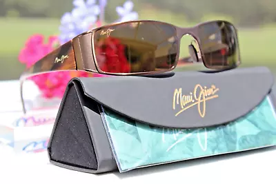 **NEW** Maui Jim  NALU  122-19 Espresso Frames / Bronze Lenses {!!RARE WRAPS!!!} • $215