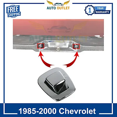 $18.17 • Buy Rear License Plate Light Lens Chrome LH Or RH For 85-2000 Chevy GMC Pickup Truck